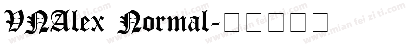 VNAlex Normal字体转换
